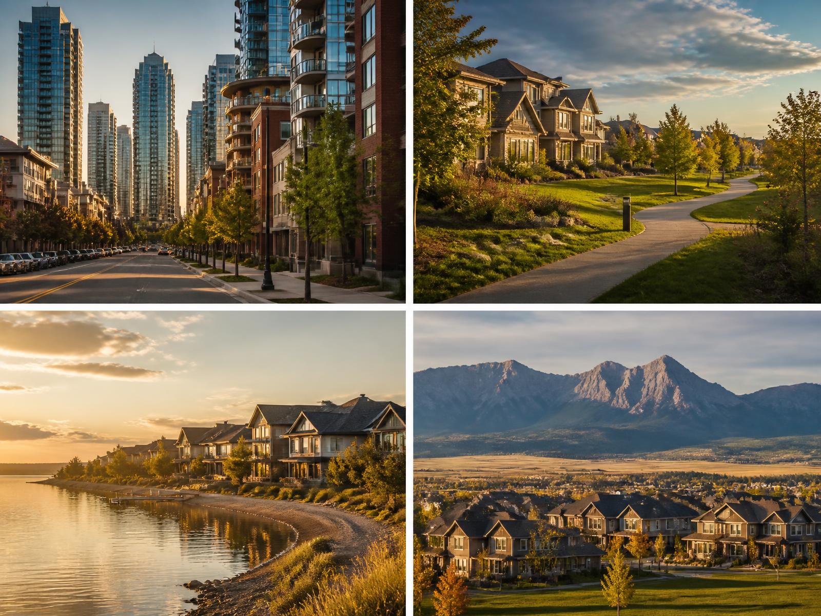 Calgary neighbourhoods from urban to lakeside