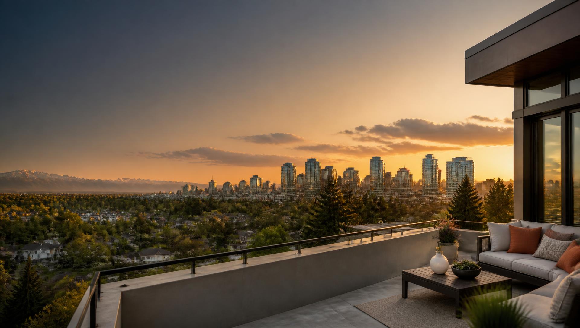 Calgary skyline at dusk